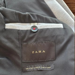 Americana Punto Gris Slim Fit ZARA