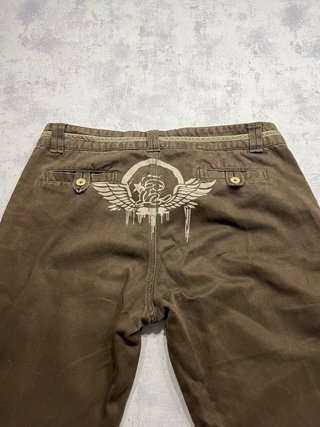 Pantalón niño verde con estampado