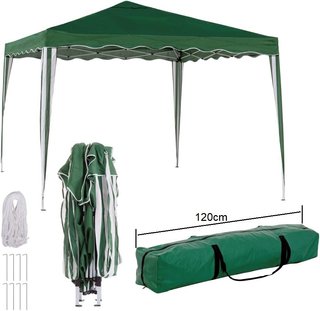 Carpa Cenador Plegable 3x3 m Jardín Verde