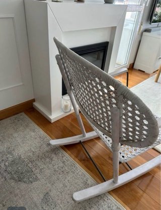 Mecedora Ratán Blanca Ikea