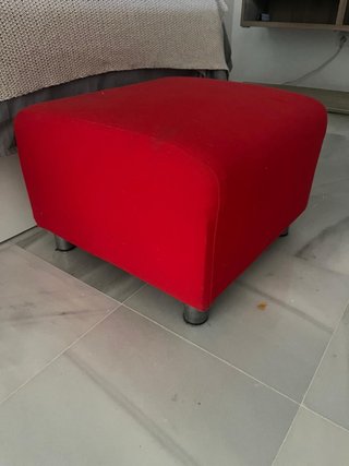 Puff/Reposapiés Rojo