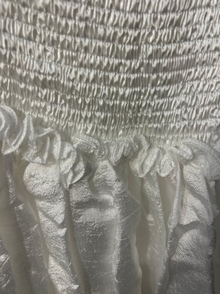 Vestido blanco estilo idol