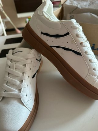 Zapatillas Champion Prestige Blancas y Marrones