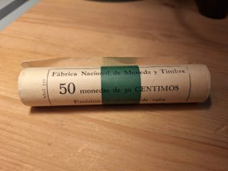 Cartucho 50 Monedas 50 Céntimos 1963