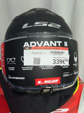 Casco LS2 Advant 2 Negro Talla S Nuevo