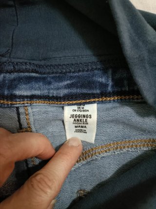 Pantalón vaquero premamá azul
