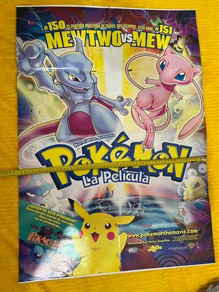 Póster Película Pokémon Mewtwo vs Mew