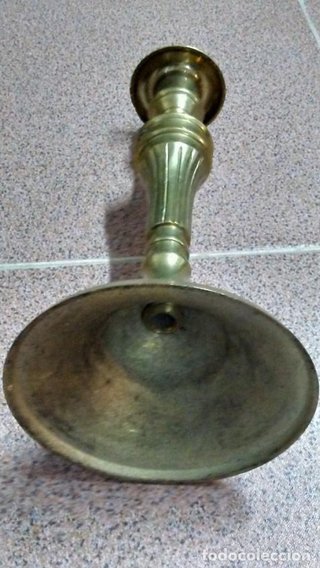 Pareja Candelabros Bronce Antiguos