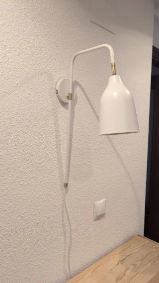 Applique da parete Westwing bianco e dorato