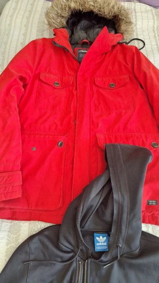 Lote 4 chaquetas Talla M Adidas aw lab..