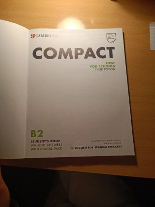 Compact First for Schools Student's Book withou...
