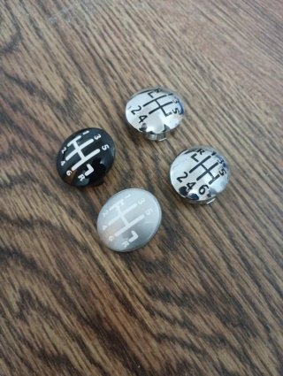 Chapas pomo Renault 5 y 6 velocidades.