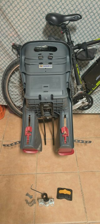 Silla bici niño con accesorios
