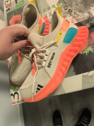 Zapatillas Adidas Running Gris Naranja