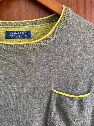 Jersey Springfield Gris/Amarillo Talla M