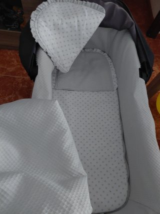 Vestidura Saco para cochecito de bebé gris