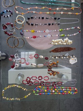 Lote bisutería vintage - collares, pulseras