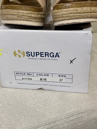 Sandali Superga vera pelle Tg 37