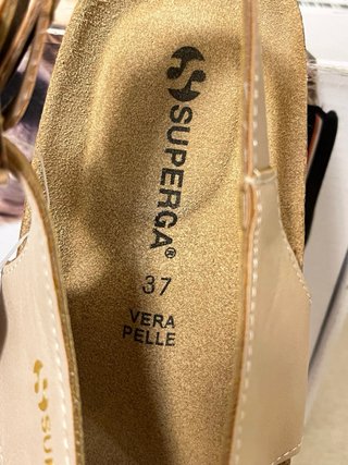 Sandali Superga vera pelle Tg 37