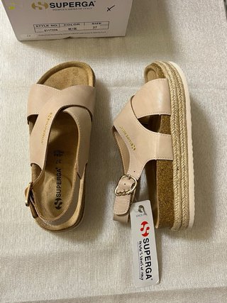 Sandali Superga vera pelle Tg 37