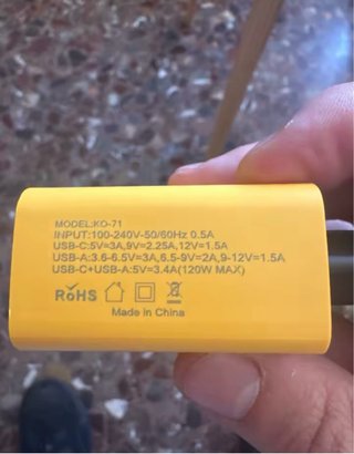 Cargador 120W 4 Puertos USB-A/C