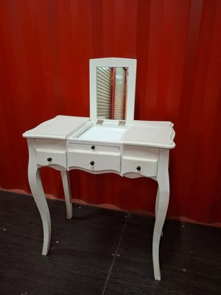 Tocador/joyero blanco con cajones