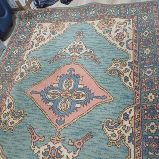 Alfombra antigua de tela