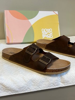 Ciabatte Colors of California Pelle Tg 44