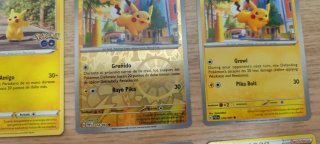 9 Cartas Pikachu y Raichu
