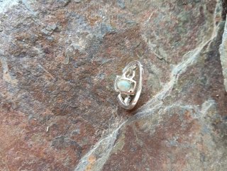 Anillo Plata Ley Ópalo y Circonitas