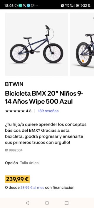 Bicicleta BMX grigia