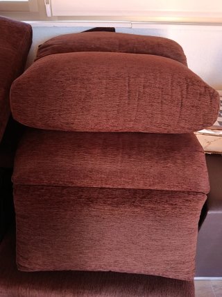 Sofá modular marrón
