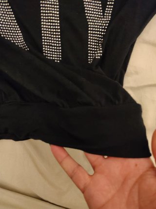 Blusa Miss Sixty pedrería negra Talla XS