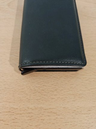 Cartera inteligente de cuero para hombre