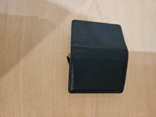 Cartera inteligente de cuero para hombre