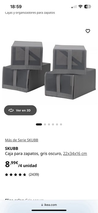 8 Organizzatori per scarpe Ikea in tessuto