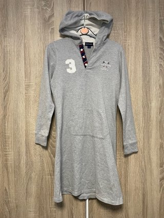 Vestido con capucha Ralph Lauren gris talla