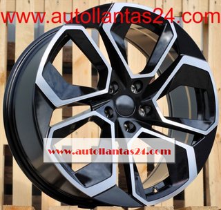 8810 JUEGO DE 4 LLANTAS SKODA BLACK METAL