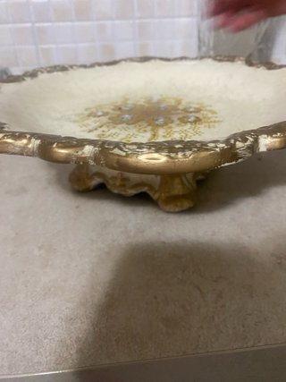Centrotavola decorato oro e strass