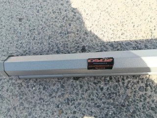 Toldo metálico gris