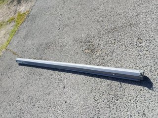 Toldo metálico gris
