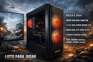 CHOLLO PC GAMER RYZEN 5 · RTX 2080 SUPER
