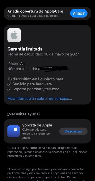 iPhone Air 512GB Negro