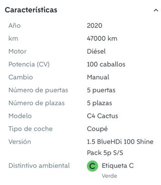 Citroen C4 Cactus 2020