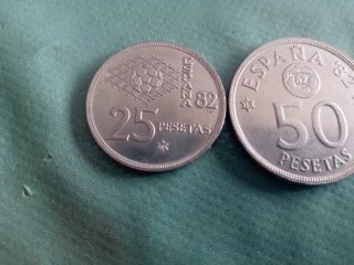 Lote 3 Monedas España Mundial 82