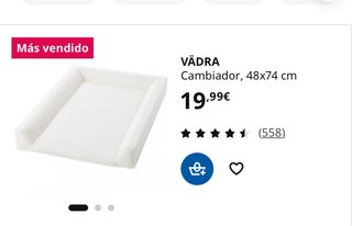 Cuna y cambiador IKEA