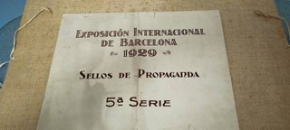 Lote 8 Sellos Exposición Barcelona 1929 Sin Usar