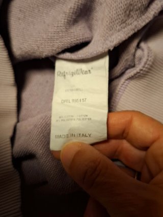 Felpa Refrigiwear lilla cotone taglia XS