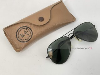 gafa de sol señora rayban aviator (cristales b&l)