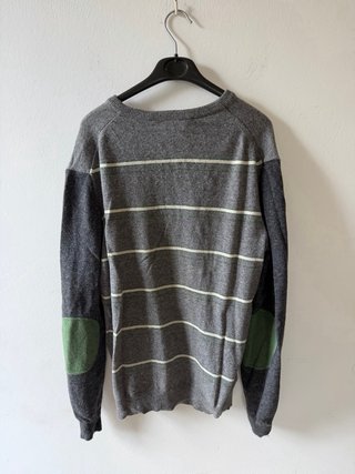 Maglione Zara grigio a righe